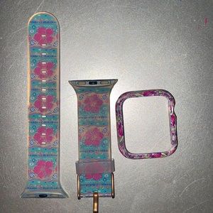 Floral Apple Watch band and case
